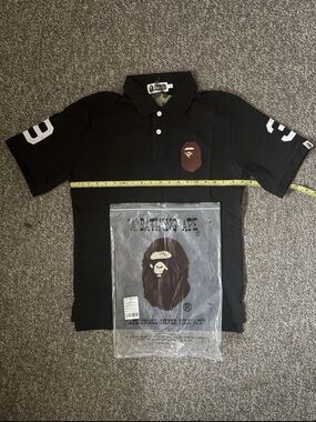 Bape polo shirt Size L